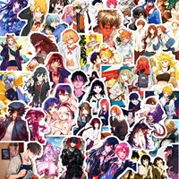 50pcs mixed japanese anime collection stickers cartoon diy toy skateboard laptop luggage bicycle graffiti decal sticker