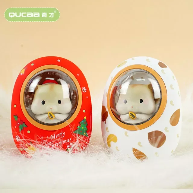 

2023NEW Butter cat, hamster space capsule hand warmer, rechargeable USB breathing light, 2D animation portable power bank 4 gear