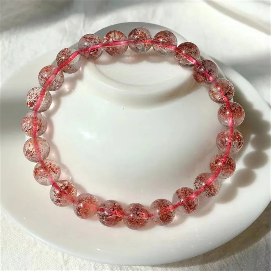 

8 мм натуральные Драгоценности Super Seven Melody Lepidocrocite, ювелирные изделия для женщин и мужчин, кварцевые Хрустальные Бусины, пряди AAAAA