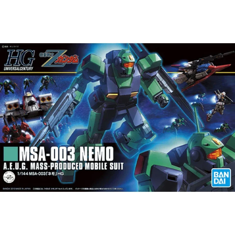 Оригинальная модель Bandai Garage Kit Gundam HG1/144 MSA-003 Nemo A.E.U.G MASS-PRODUCED экшн-фигурка сборная