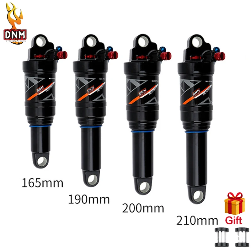 DNM AO38RC soft tail mountain bike rear air shock absorber wire-controlled lockable rebound 165 190/200mm bicycle shock absorber