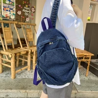 cgcbag vintage large capacity denim canvas women backpack 2022 new harajuku school backpack for teenager girls casual school bag