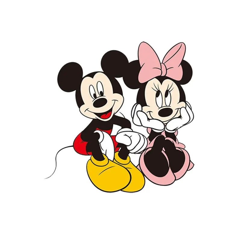 

Автомобильные стикеры Disney с Микки Маусом, аниме наклейки на боковые двери, наклейки с царапинами, декоративные Мультяшные Аксессуары для автомобилей
