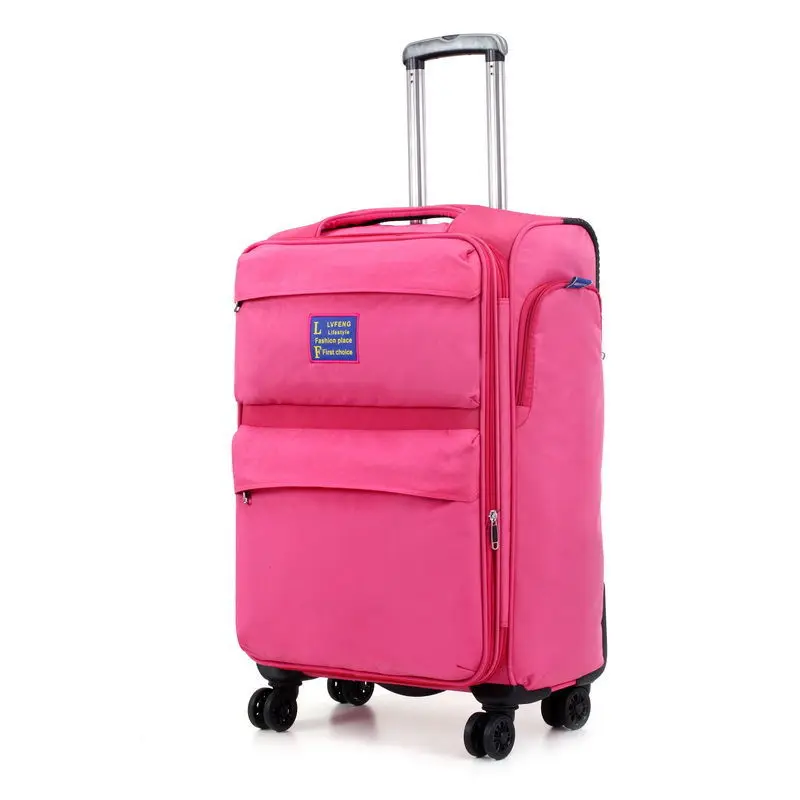 New Boarding Case 20 Inch Oxford Cloth Luggage  Universal Wheel Trolley  Travel  Password Canvas Case