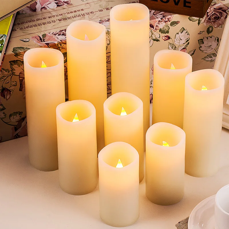 светодиодные свечи flameless candle. искусственная свечка. подставка из воска для светодиодной свечи. искусственная свечка. светильник свеча.