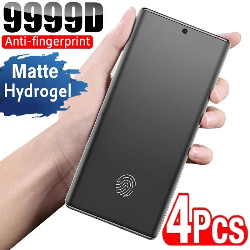 1-4 шт. матовая Гидрогелевая пленка для Samsung Galaxy S21 S20 Ultra S10 S9 S8 Plus Note 20 10 9 защитные