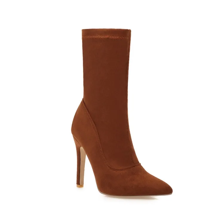 

Large size Oversize Big size Pointed toe Thin heel Super high heel womens fashion boots womens shoes with design