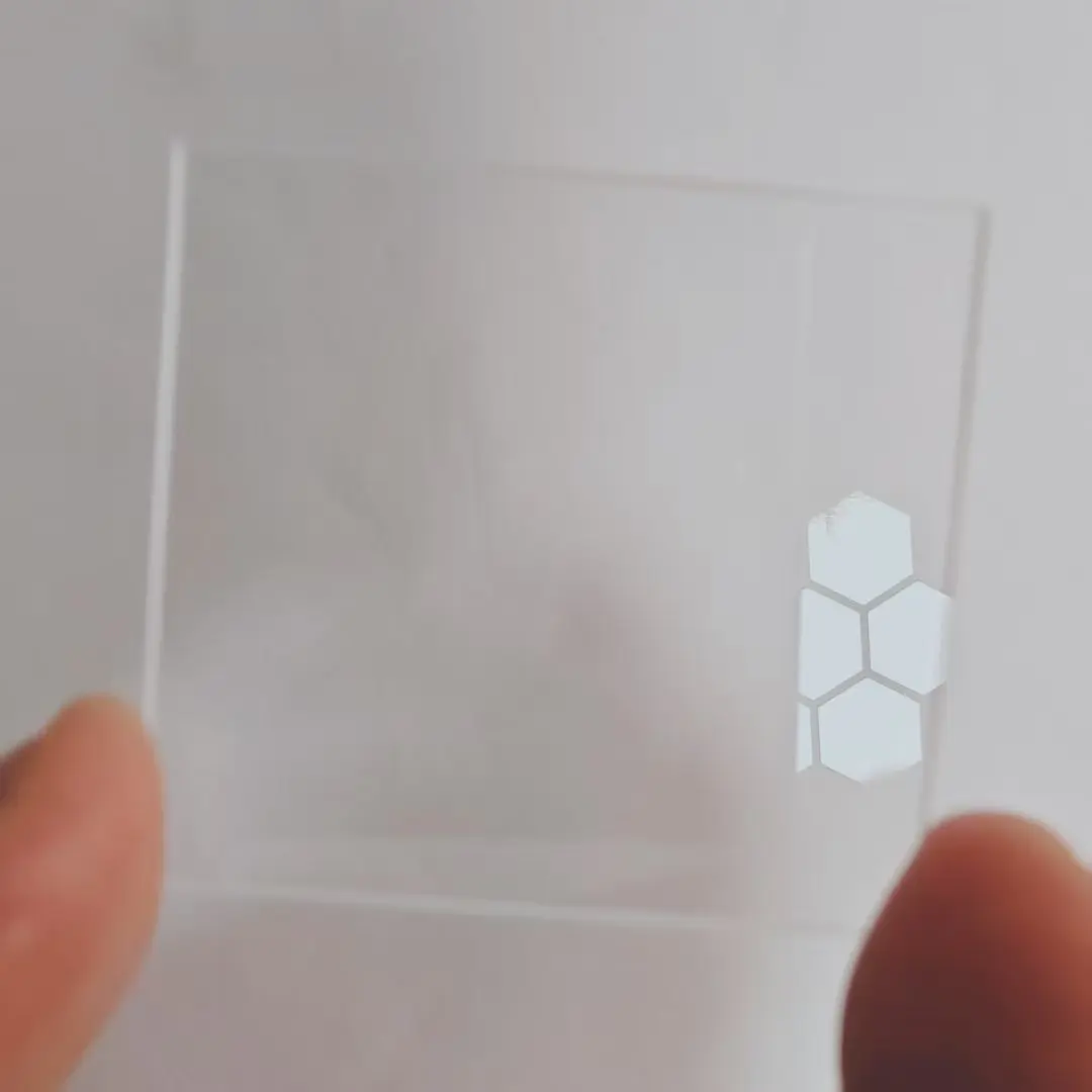 2 шт. общий размер 43x40x1 5 мм полный спектр прозрачное УФ-ИК-кварцевое стекло JGS2