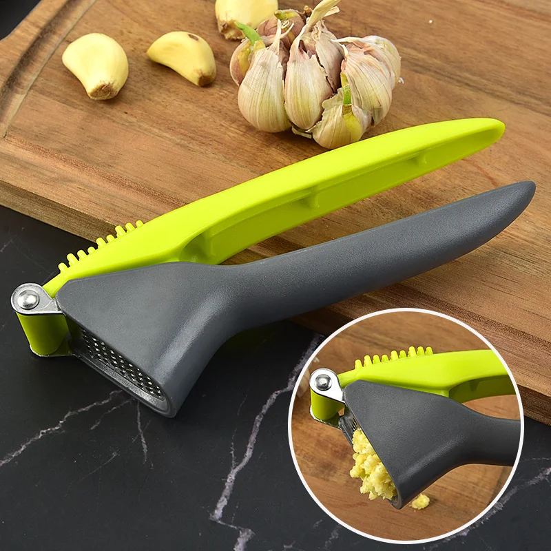 

New Type Stainless Steel Garlic Press Crusher Multifunction Handheld Ginger Mincer Home Cooking Vegetables Squeezer Masher Tools