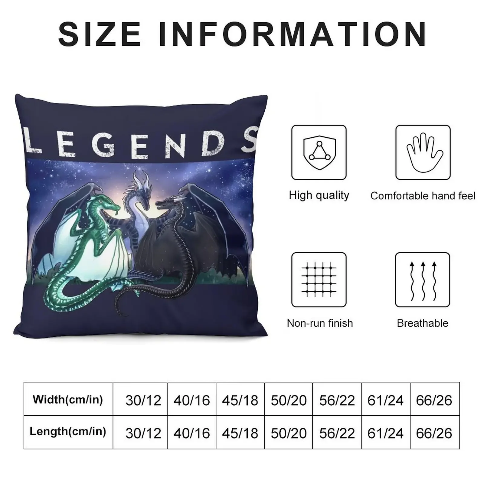 Wings of Fire - Legends Fathom Darkstalker Clearsight Декоративная подушка Наволочки Рождественские