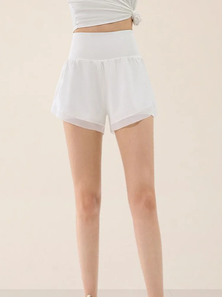 Шорты женские однотонные для балета и йоги костюм на Хэллоуин с завышенной