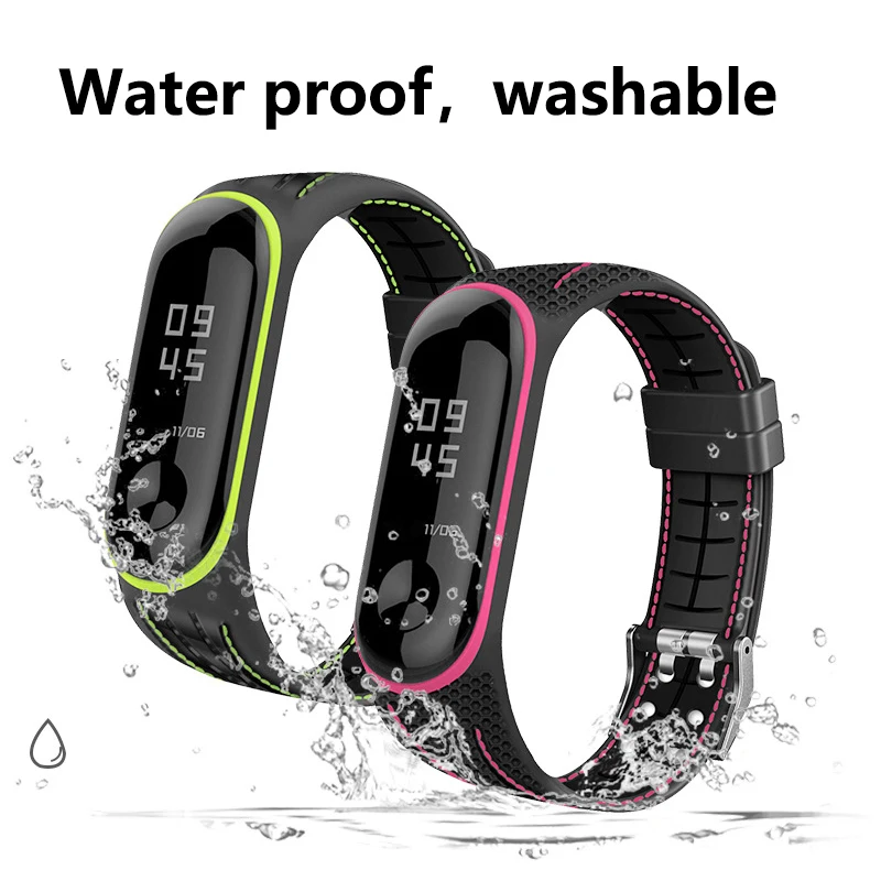 Mi band 6 Strap For Xiaomi Mi band 7 6 Bracelet replacement Sport Silicone Smart watch wrist belt beacelet Miband 3 4 5 strap