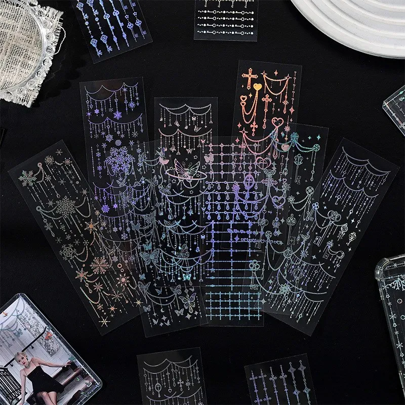 

4 Pcs Korean Style Mini Small Glitter Letter Gift Self Adhesive Stickers For Scrapbooking journaling diy arts crafts