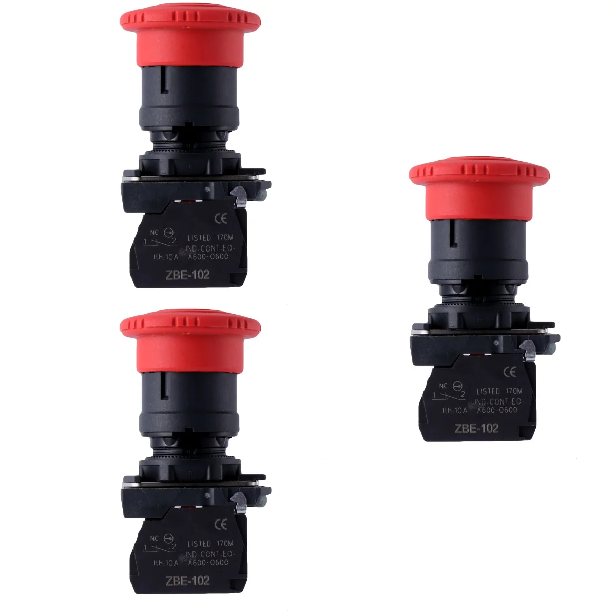

Emergency Button Stop Switch Mushroom Push Weatherproof Safety Off Red Latching