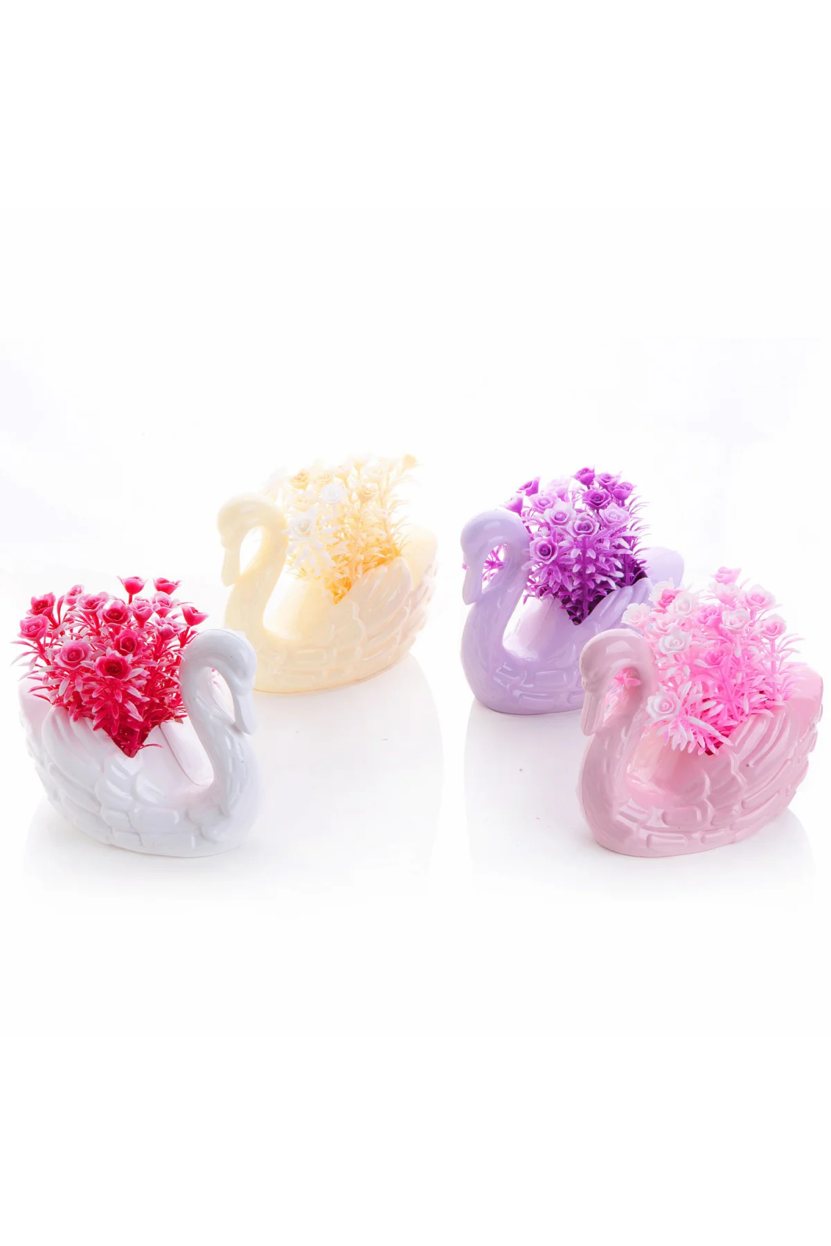 

Mica Swan Flower Pot Decorative Colorful Artificial Flower 14 cmAnime, Genshin Effect, Stickers, A Piece of Home Decor
