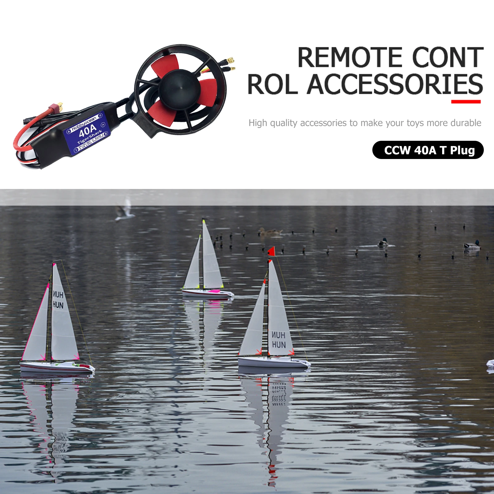 

300W Brushless Motor Propeller 40A ESC 12V-16V Underwater Propeller Fishing Boat Parts Underwater Thruster Propeller for RC Boat