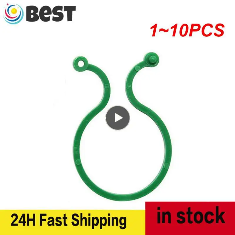 

1~10PCS Garden Vine Strapping Clips Plant Bundled Buckle Ring Holder Tomato Garden Plant Stand Tool 10-Garden Decor Acc