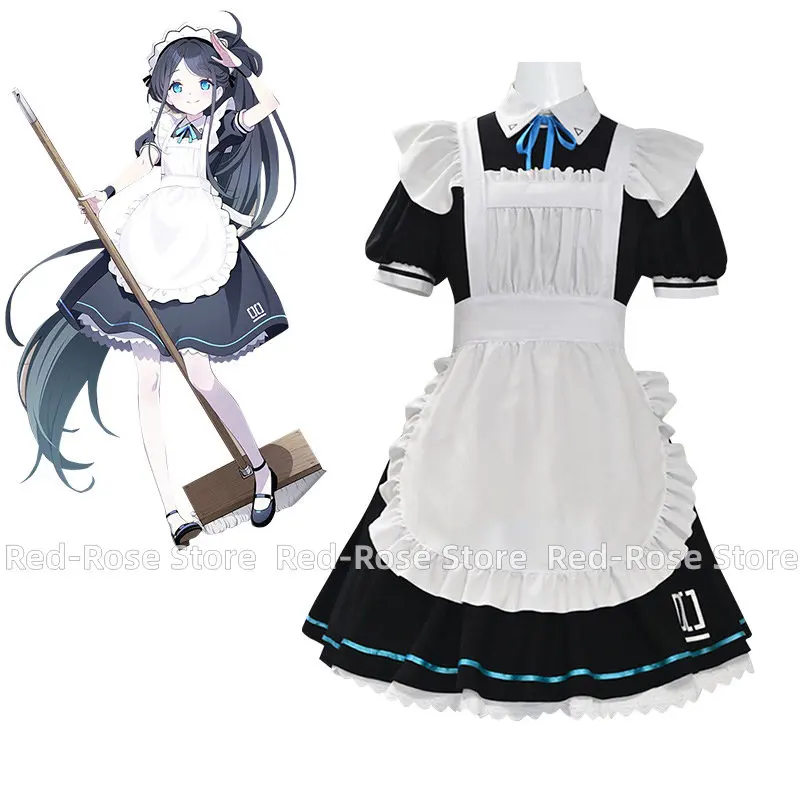 

Костюм для косплея Tendou Arisu из игры «Голубой архив», Женская юбка стандартной Лолиты, кавайный сексуальный костюм для карнавала и Хэллоуина