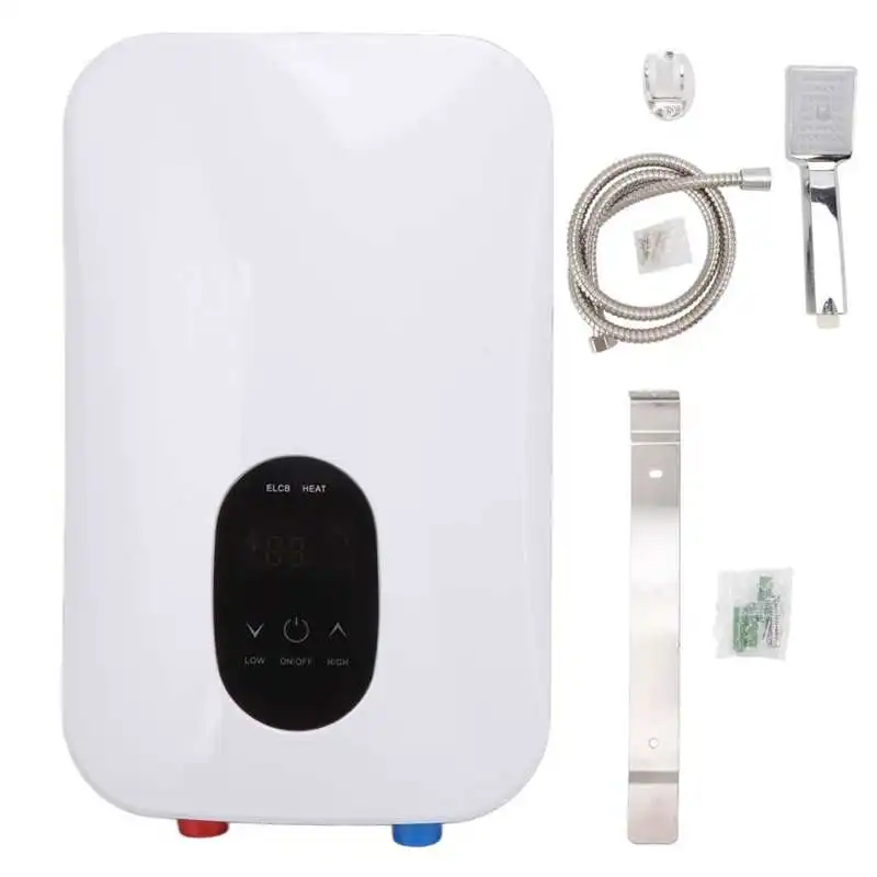 Tankless Water Heater Intelligent Thermostatic Digital Display Electric Instant Water Heater Home Appliance 220V 6500W