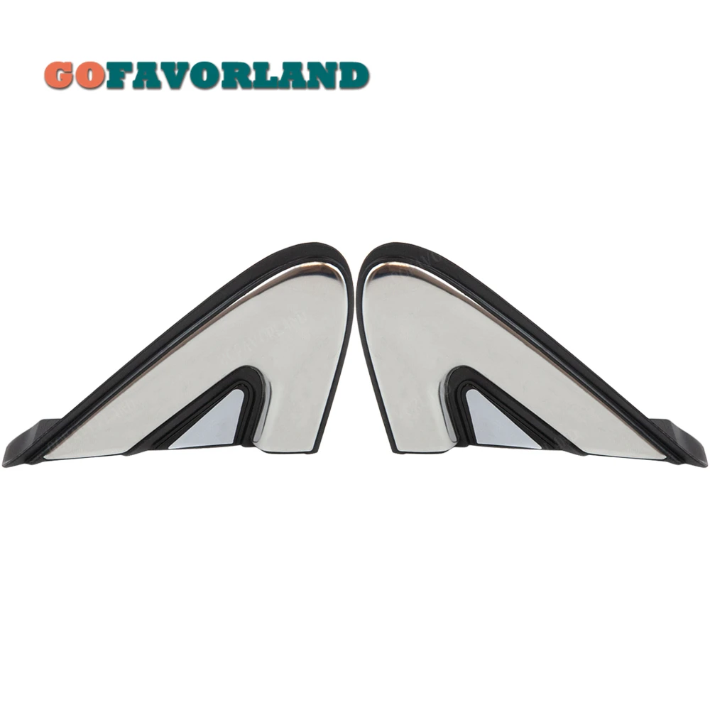 

Pair Front Left Right Side Fender Pillar Trim Molding Chrome 86190-S1100 86210-S1100 For Hyundai Santa FE 2019-2020
