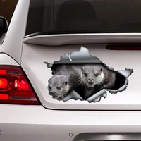 otters sticker car decoration car sticker funny otter sticker