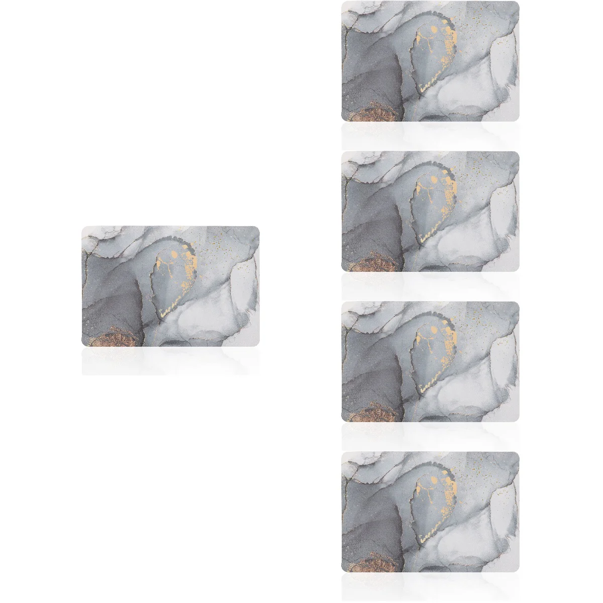 

5x For Kitchen Dining Placemat Indoor Wipeable Placemat Heat Resistant Mat Placemats Washable for Kitchen Home Table Decor