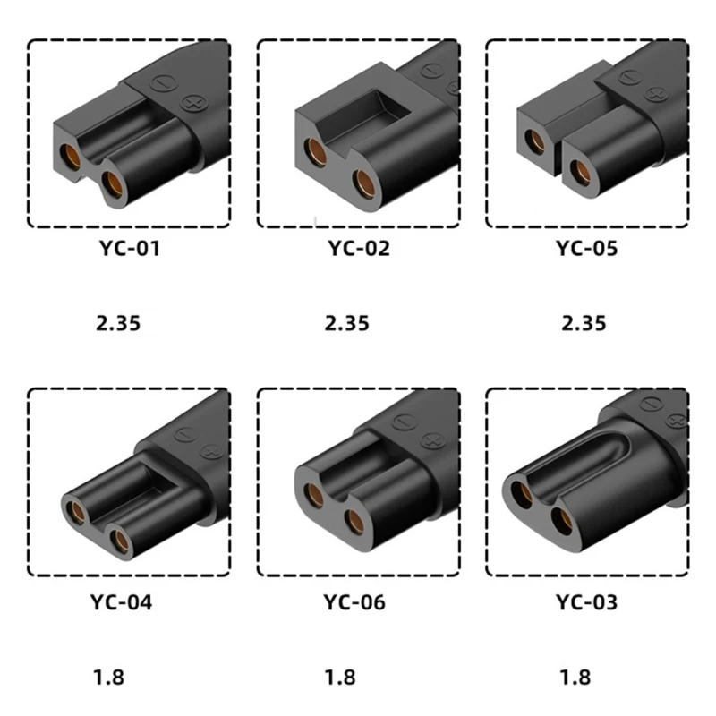 Зарядное устройство USB Type-C, 6 шт., адаптер питания для бритья Зарядное устройство USB Type-C, 6 шт., адаптер питания для бритья