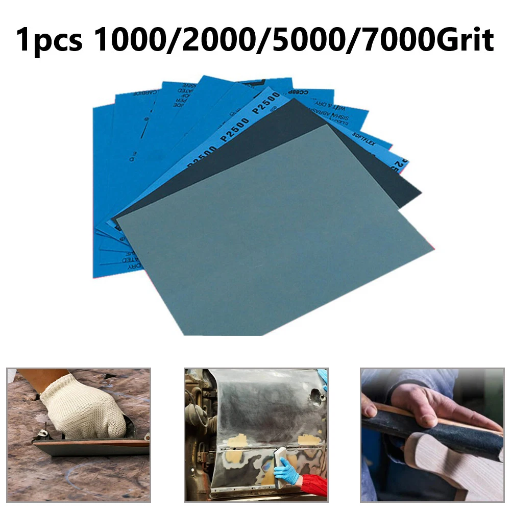 

Sand Paper Sandpaper 1000/2000/5000/7000 Grit Waterproof Paper Wet/Dry For Construction Automobile Wood Products And Machining