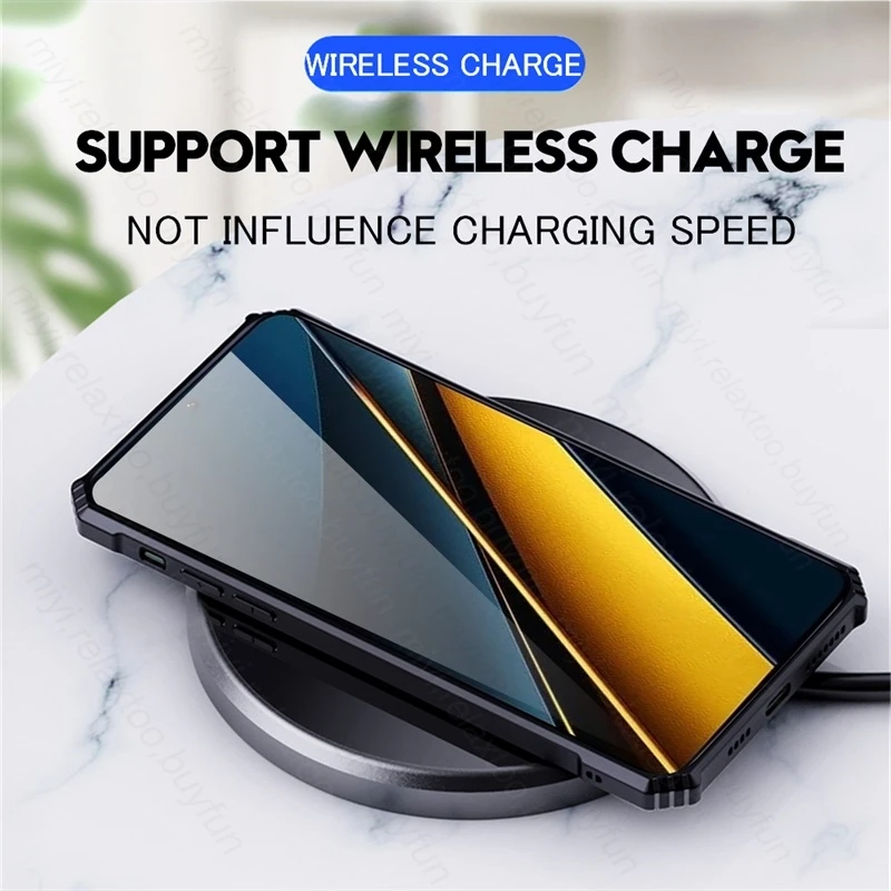 Для Poco X6 Pro 5G чехол прозрачная акриловая задняя крышка на PocoX6 Poko Little X6Pro X 6 TPU Мягкий