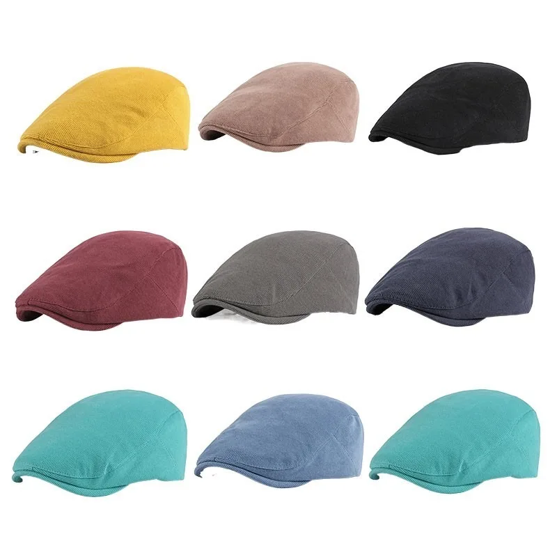 

Beret Ladies Spring Autumn Winter Outdoor Men's Casual Peaked Cap Knitted Forward Cap