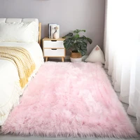 bedroom carpet hairy pink kid rugs for the room bed down childrens floor mat washable non slip foot mats fluffy fur rug