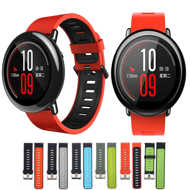 Ремешок для смарт-часов Xiaomi Haylou Solar LS05 силиконовый браслет Huami Amazfit Bip BIT PACE Lite Youth 22