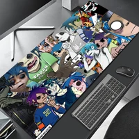 gorillaz mouse pad anime pc gaming rubber mat cool ugly fun cartoon carpet for laptop accessories desk aesthetic kids 600x350