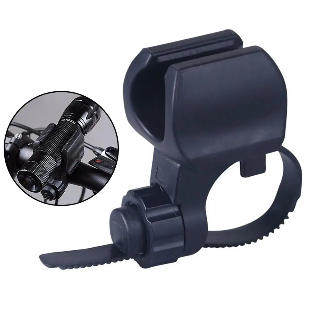 

Stable Black Simple Installation Practical Bicycle Light Holder for Road Bike Flashlight Mount Clamp Flashlight Clip