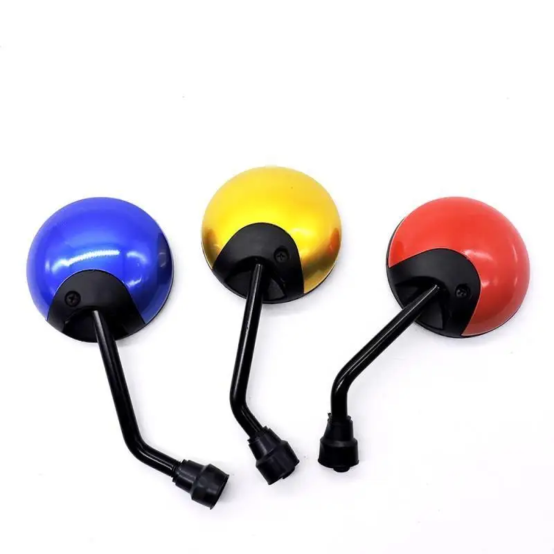 

1 Pair Motorcycle Rearview Mirror Retro Round Auxiliary Side Mirror Reflector Electric Bike Scooter Parts
