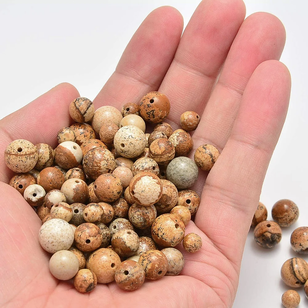 Бусины из натуральной яшмы круглые бусины 15 дюймов ниток хрусталя для