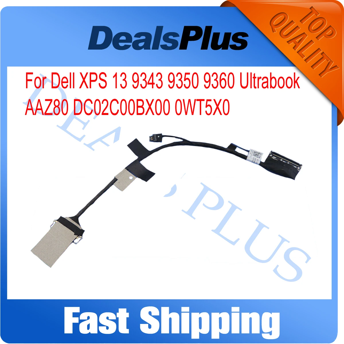 

Новый Сменный ЖК-дисплей QHD + кабель для видеоэкрана для Dell XPS 13 9343 9350 9360 Ultrabook AAZ80 DC02C00BX10 0WT5X0