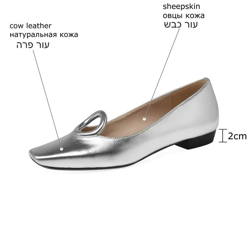 9 Years Old Shop Comfortable Natural Genuine Leather Women Heels Shoes Gold Silver Fashion Low Heel Shoes Easy To Walk