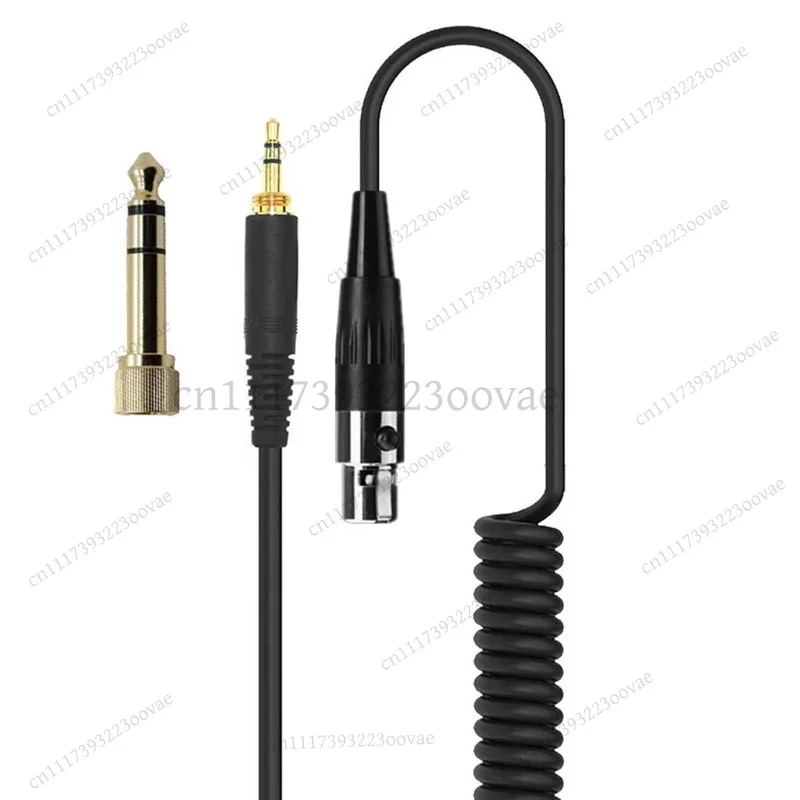 Фото Сменный кабель для наушников LF для AKG K240 K702 Q701 K271 K267 K712, пружинный провод 6.35 мм 3.5 мм (штекер) на Mini XLR №3