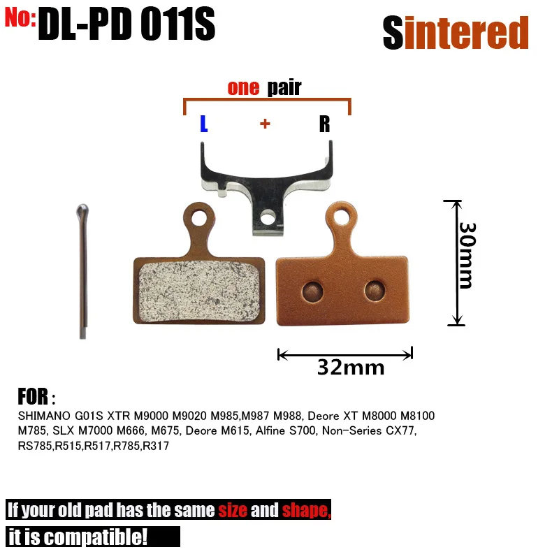 4 пары дневные тормозные колодки для SHIMANO XT M8000/XTR M985 M988 M785 SLX M666 M675 M615 S700 R515 517