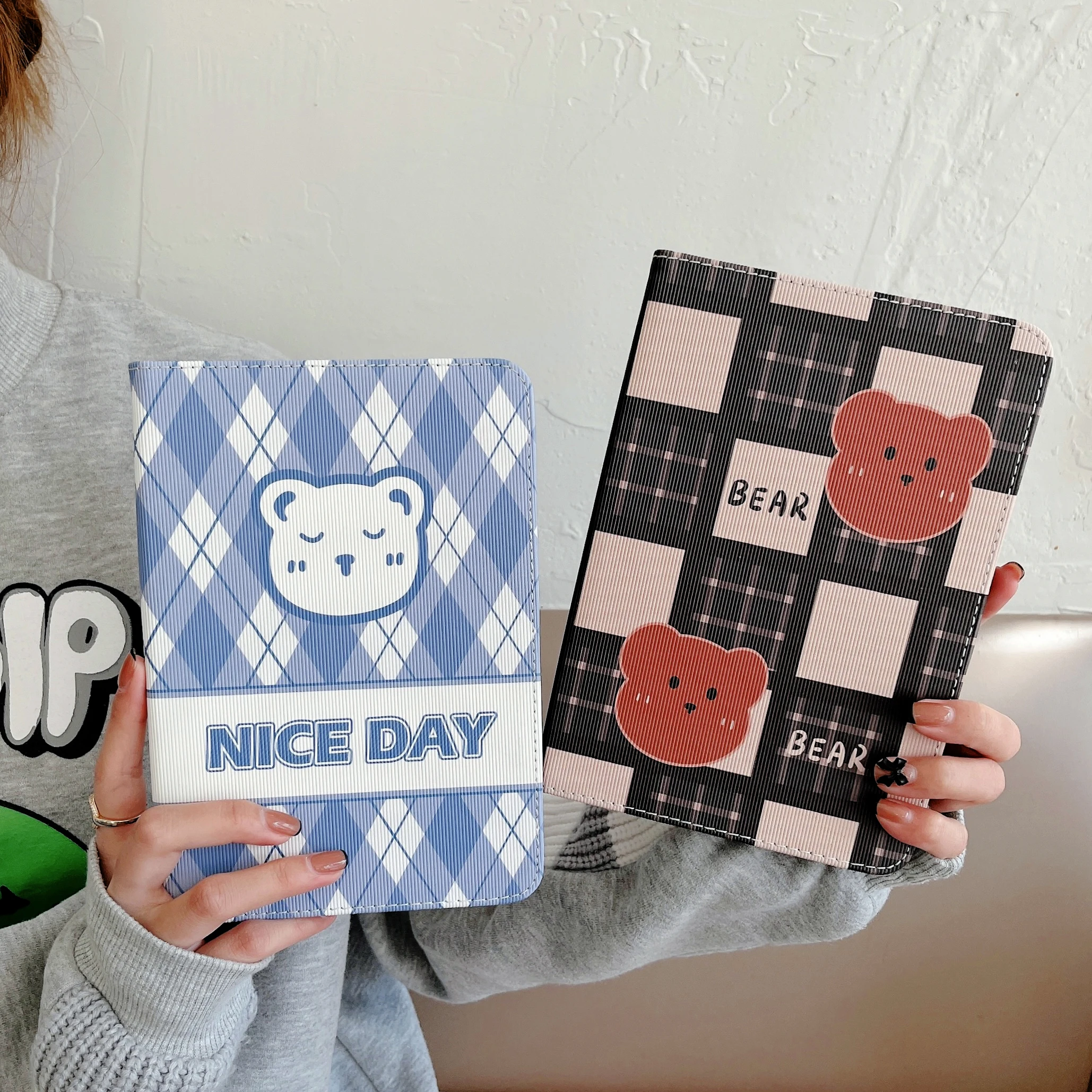 

Чехол для Apple ipad pro (10,5) air3 (10,5) ipad 2019 (10,2) ipad2020 (10,2) ipad2021 (10,2) mini123/4/5 поколения мультяшный медведь