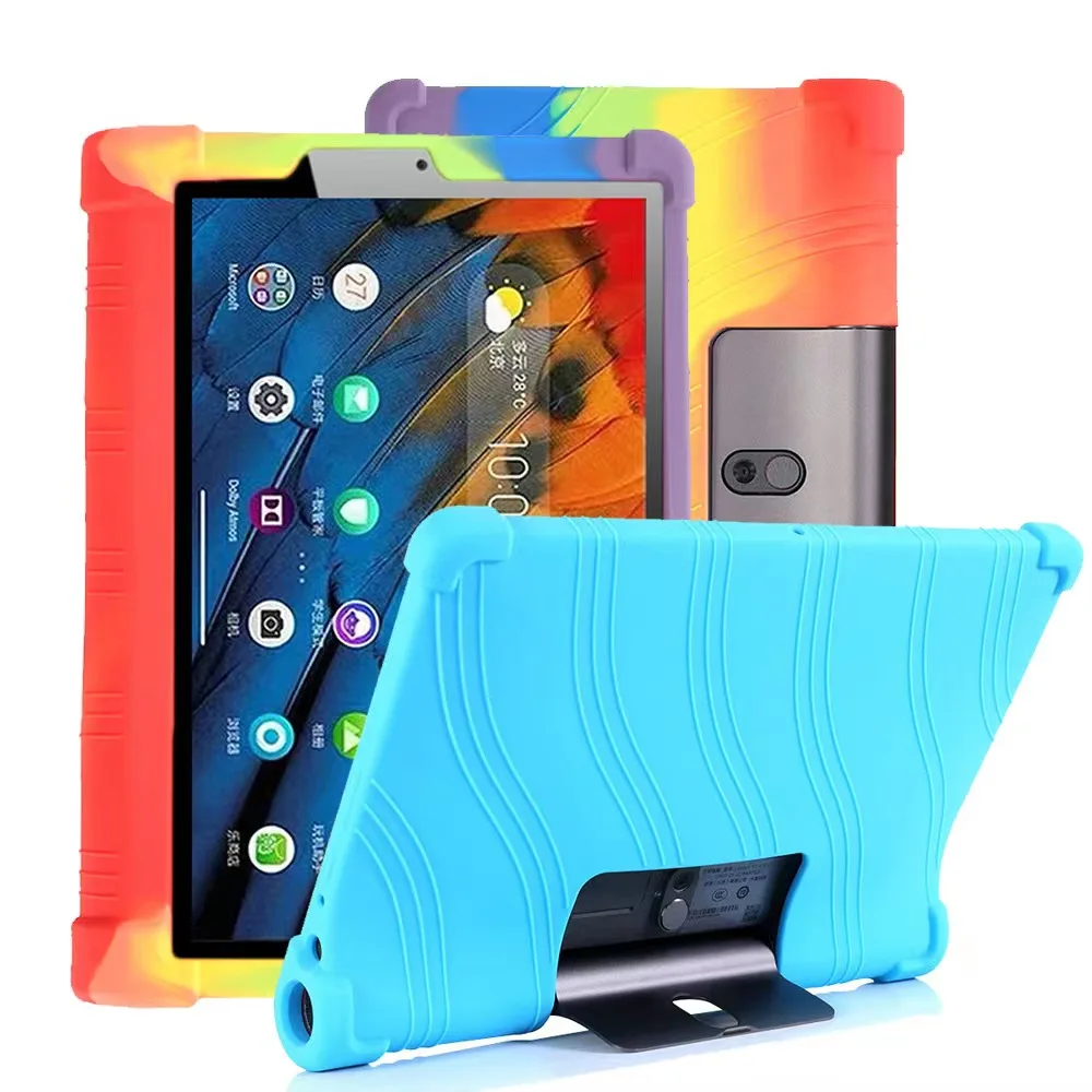 

For Lenovo Yoga Smart Tab YT-X705F Case Thickened Soft Silicone Child Safety Shockproof Tablet Cover For Yoga tab 5 2019 Funda