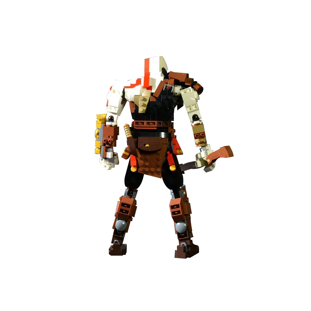 Фото MOC-192904 Конструктор God of War 2018: Кратос, популярная игровая модель, фигурки Кратоса, кирпичики для сборки, игрушки DIY, подарок для детей №4