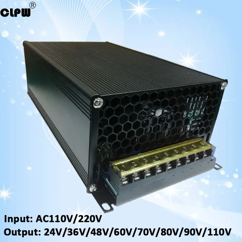 

Источник питания с одним выходом, 1000 Вт, 12 В, 15 В, 24 В, 30 в, 36 В, 45 в, 48 В, 60 в, 70 в, 80 в, 90 в, 100 в, 110 В, 120 В, трансформатор света/Переключение постоянног...