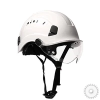 safety helmet with goggles mens construction hard hat high quality abs protective helmets work cap for working climbing