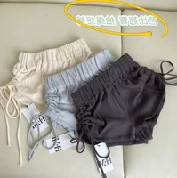 ruched shorts womens sexy beach shorts drawstring sports shorts woman high waist summer booty shorts casual outerwear