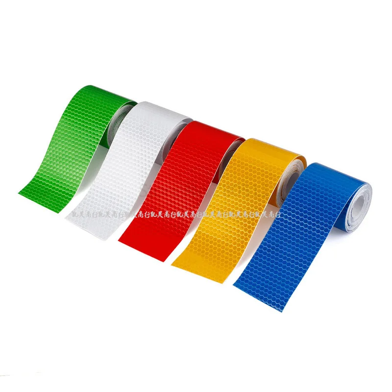 5cm*100cm Car Reflective Tape Safety Warning Car Decoration Sticker Reflector Protective Tape Strip Film Auto Motorcycle Sticker