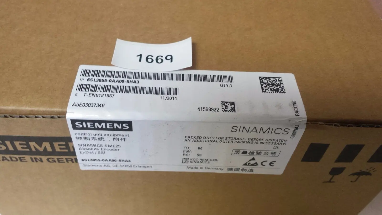 

6SL3055-0AA00-5HA3 Brand New Siemens Module 6SL3055-0AA00-5HA3