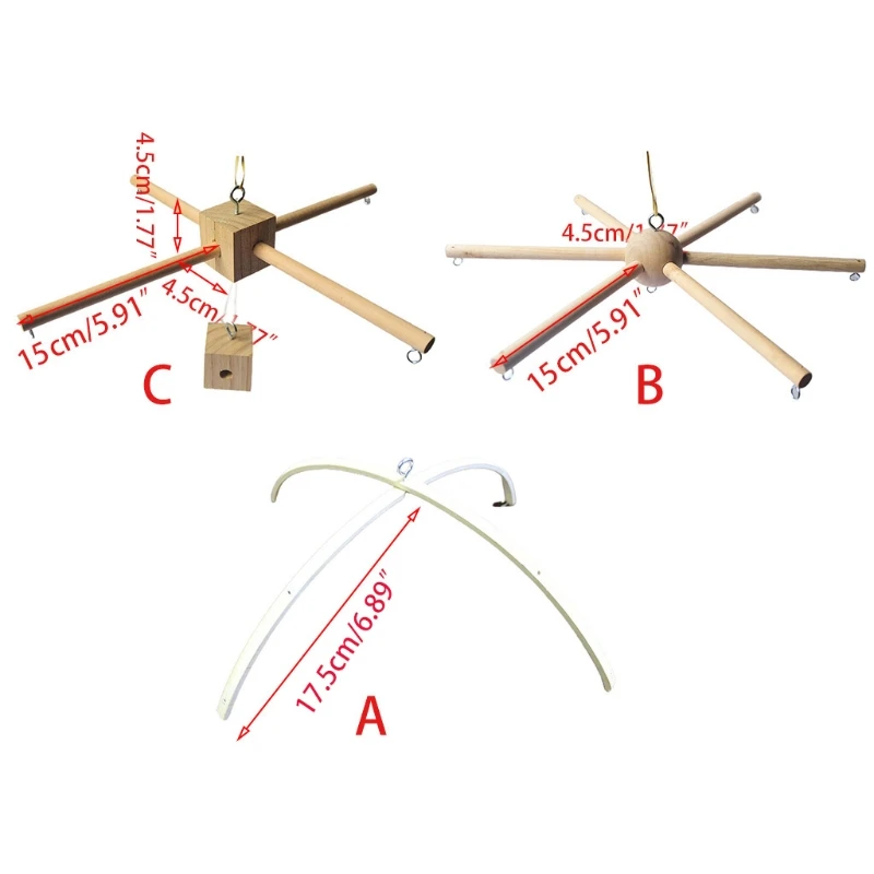 

Wood Baby Mobile Hanger Baby Crib Mobile Hanger Frame Mobile DIY