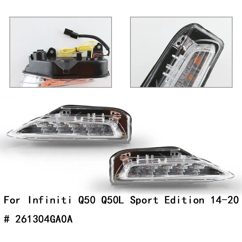 

Brand New Turn Signal Light LED Lamp Waterproof 22*16*13CM Clear Color